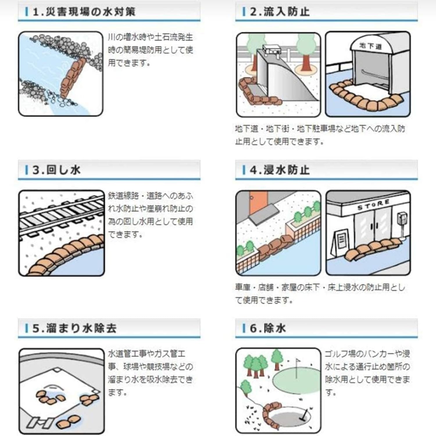 Amazon｜「吸水砂袋」10点セット水で膨らむ吸水砂袋、不織布吸収